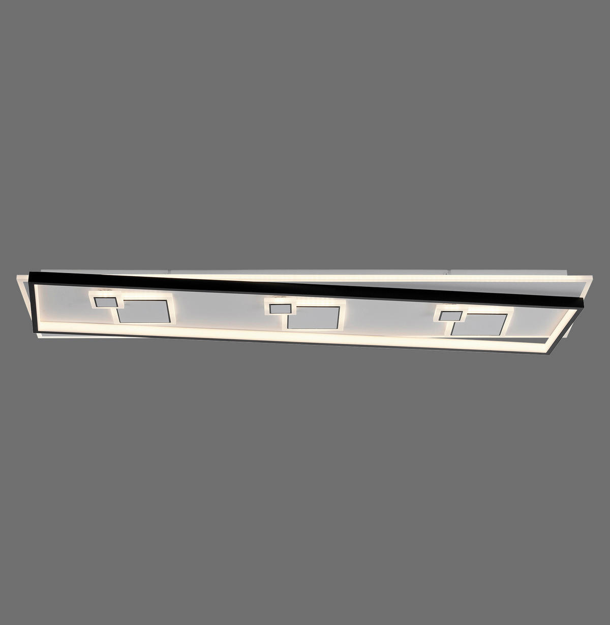 STROPNÍ LED SVÍTIDLO, 97,5/30/5,5 cm - Basics, kov/plast (97,5/30/5,5cm)