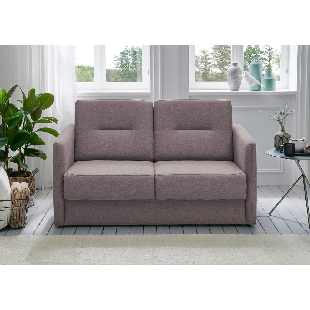 Thumbnail - Livetastic Schlafsofa, Rosa, Textil, 2-Sitzer, Füllung: Schaumstoff, 147x89x87 cm, AZO-frei, Made in EU, einzeln auszieh...