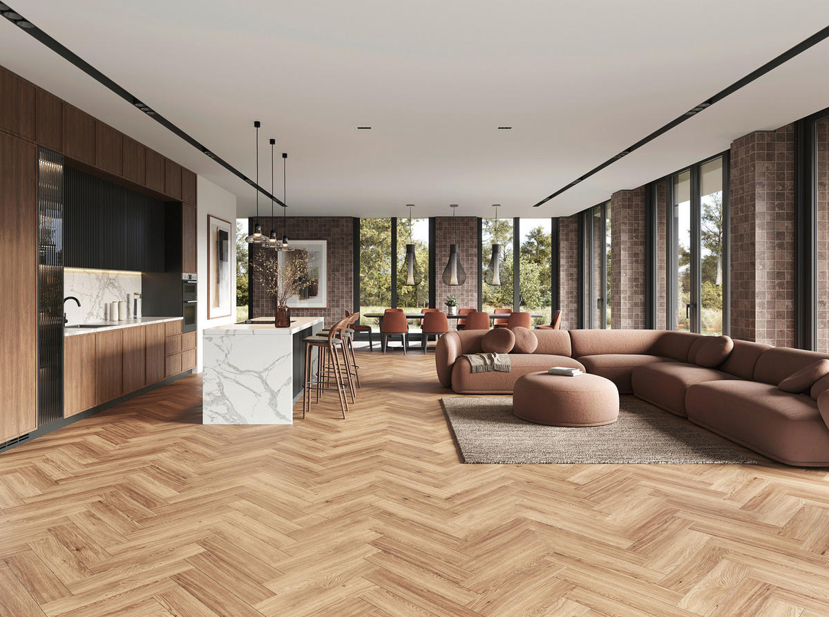 3149H-55 OAK NEW JERSEY Econfloor LA BOHEME 55 COUNTRY WOOD  per  m² - Naturfarben, Basics, Kunststoff/Stein (61/12,6/0,57cm) - Econfloor