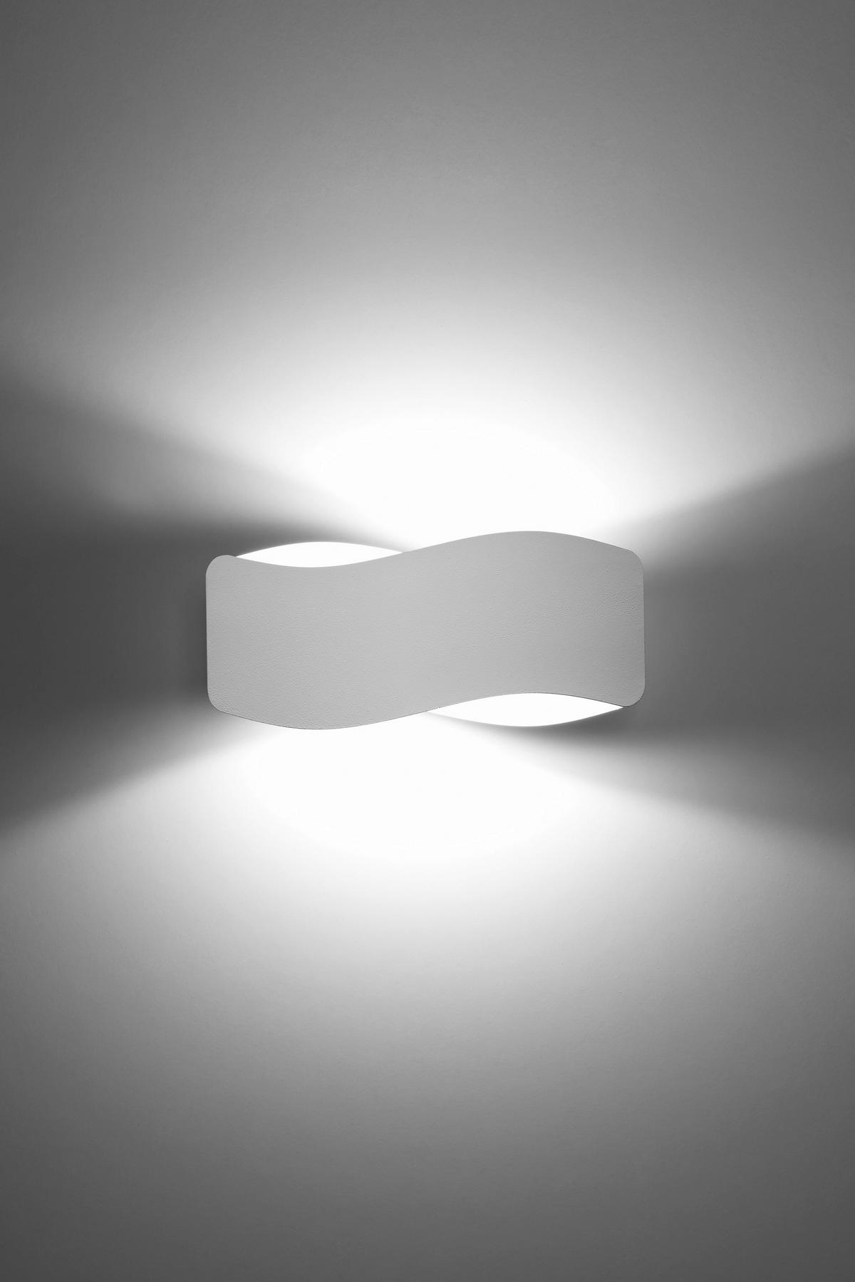 WANDLEUCHTE TILA 30/11/13 cm  - Weiß, Design, Metall (30/11/13cm)