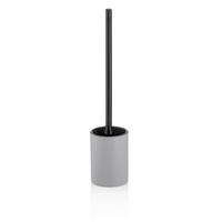 GARNITURA TOALETNE ČETKE  svijetlo siva  keramika  MATSI  - svijetlo siva/crna, Basics, plastika/keramika (10,5/44,5cm) - Kela