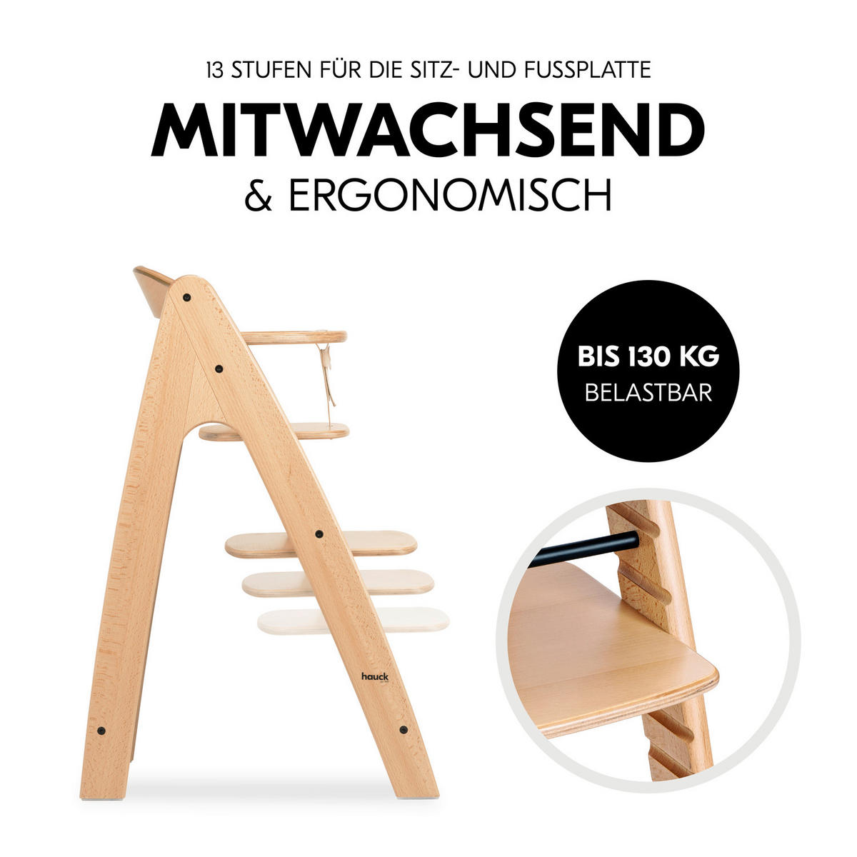 HOCHSTUHL Arketa Beech  - Buchefarben, Basics, Holz (48/79/54cm) - Hauck