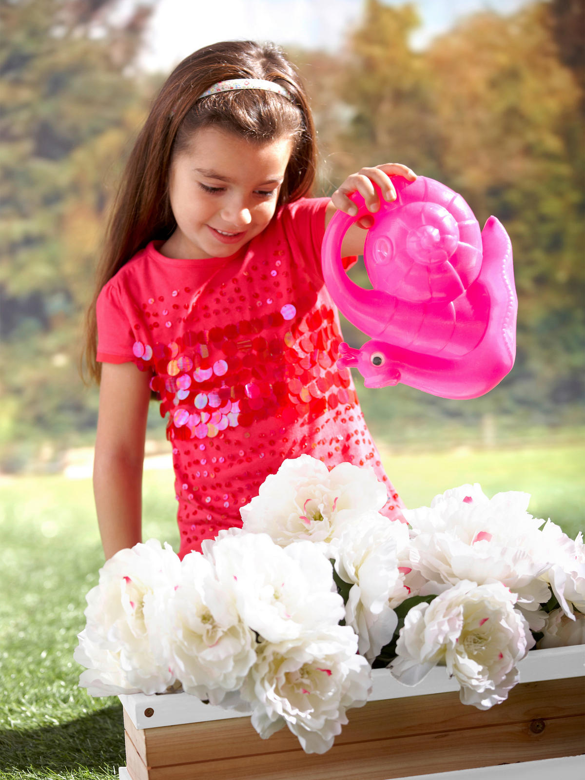 UTEMÖBLER SET FÖR BARN - vit/brun, Klassisk, trä (54/11,5/19cm)