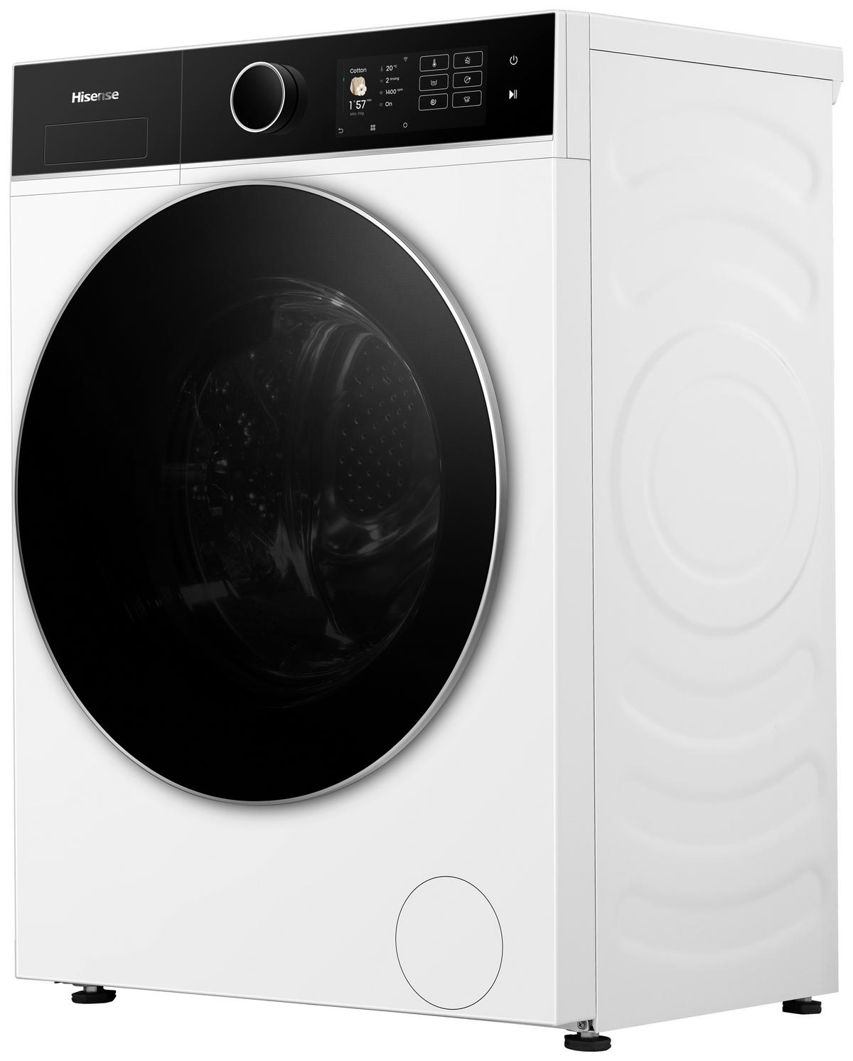 WASCHTROCKNER WD5I8043BWF  - Schwarz/Weiß, Basics, Glas/Kunststoff (59,5/84,5/47cm) - Hisense