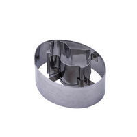 VYKRAJO. NA LINECKÉ CUKROVÍ - barvy stříbra, Basics, kov (5,5/3,6/7,2cm)