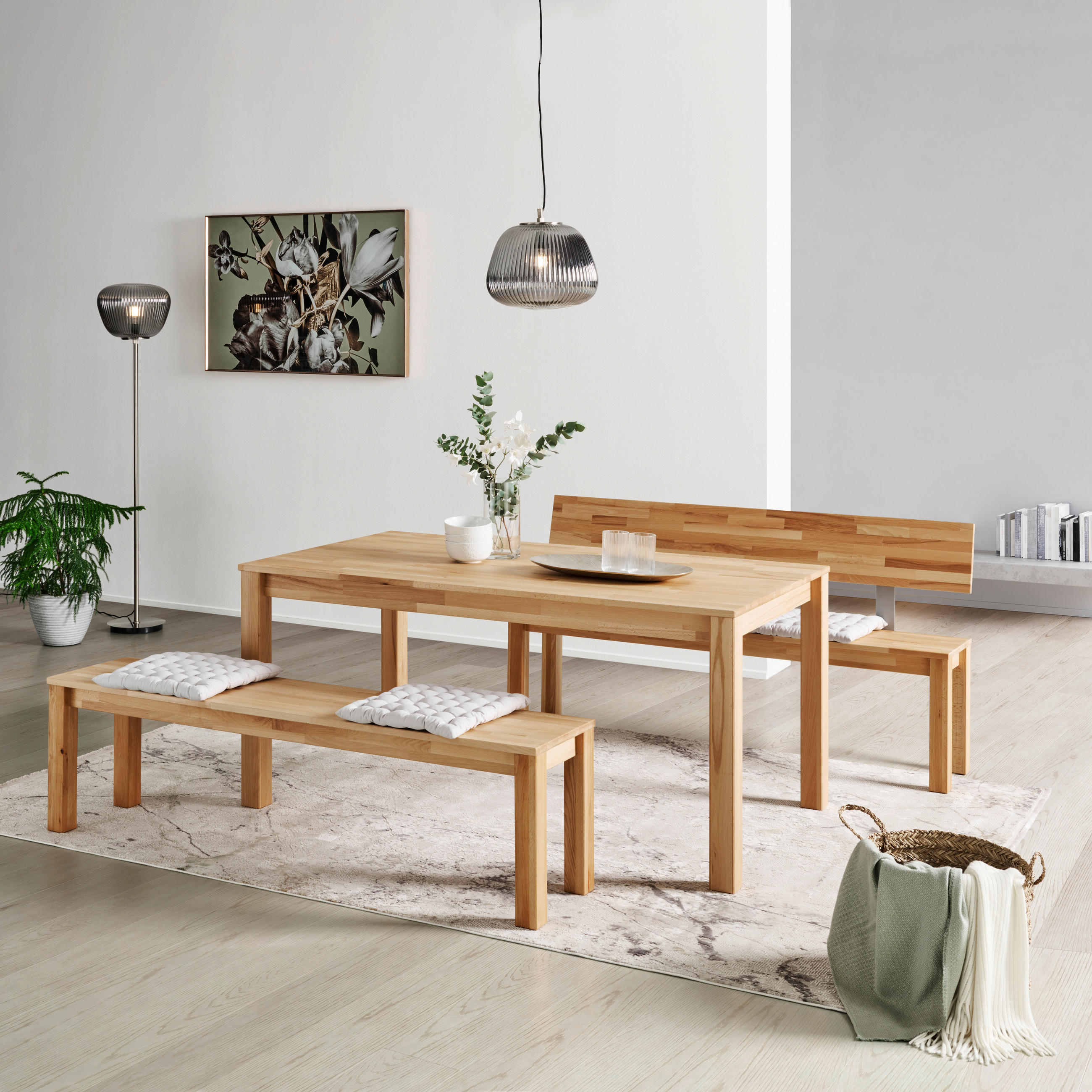 JÍDELNÍ STŮL, jádrový buk, jádrový buk, 160/90/75 cm - jádrový buk, Natur, dřevo (160/90/75cm) - Livetastic
