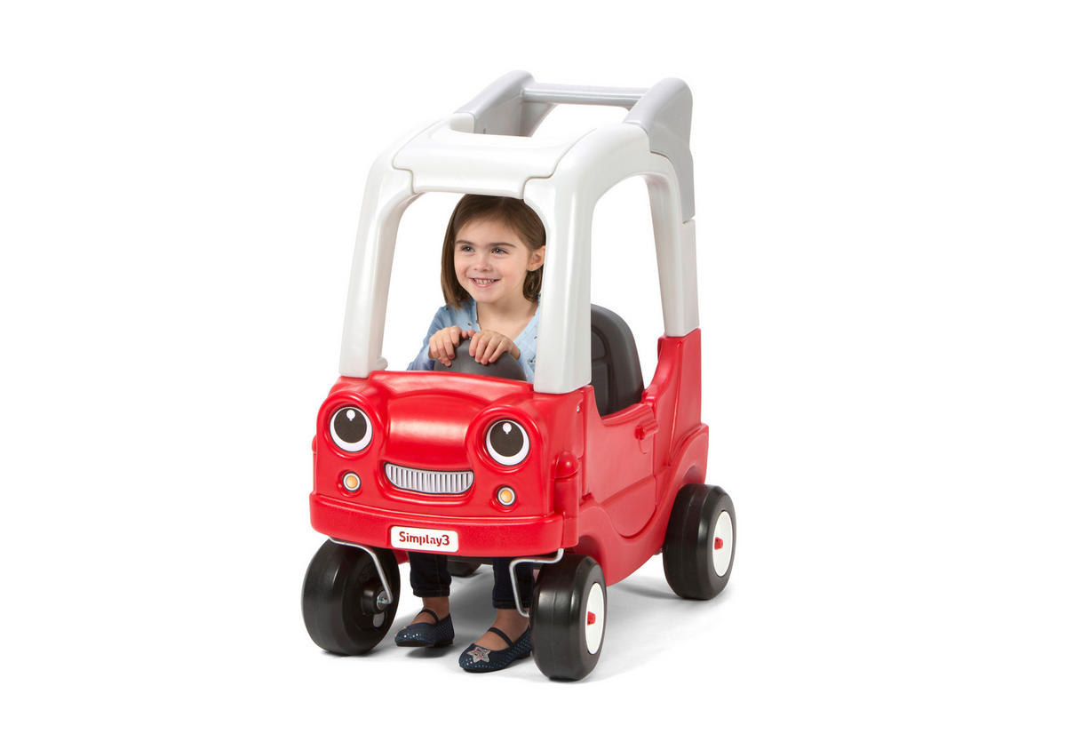 KINDERAUTO - Rot, Basics, Kunststoff (86,4/53,3/91,4cm)