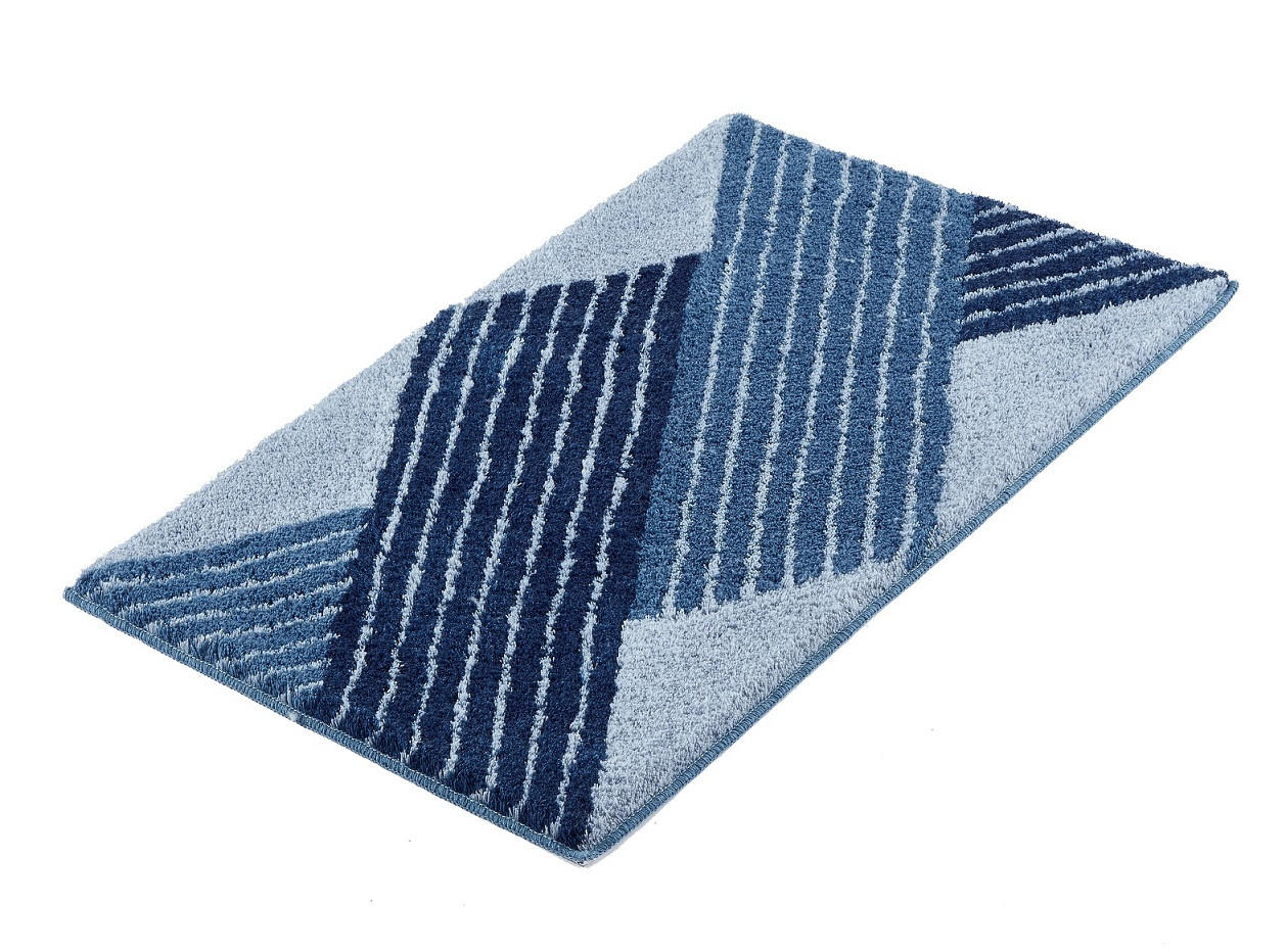 BADTEPPICH Blau 70/120 cm  - Blau, Basics, Textil (70/120cm) - Kleine Wolke