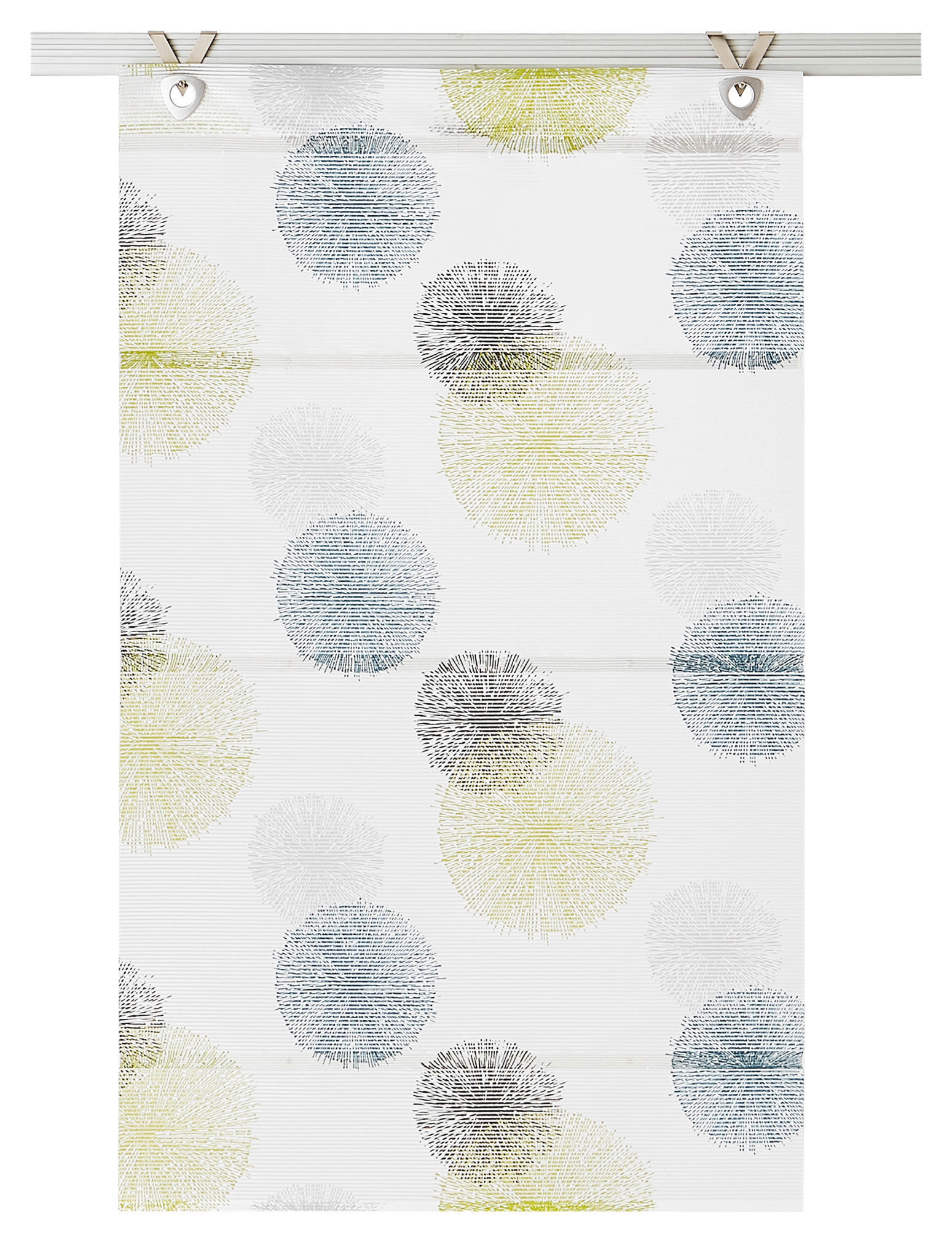 MAGNETROLLO  halbtransparent  60/130 cm    - Blau/Weiß, Basics, Textil (60/130cm) - Novel