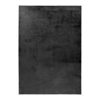 FLACHWEBETEPPICH Wohnzimmer 160/230 cm Graphitfarben rechteckig  - Graphitfarben, Basics, Textil (160/230cm) - Kayoom
