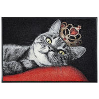 COVORAȘ DE INTRARE 50/75 cm  - roșu/negru, Konventionell, plastic/textil (50/75cm) - wash+dry