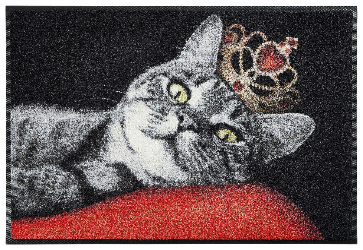 COVORAȘ DE INTRARE 50/75 cm  - roșu/negru, Konventionell, plastic/textil (50/75cm) - wash+dry