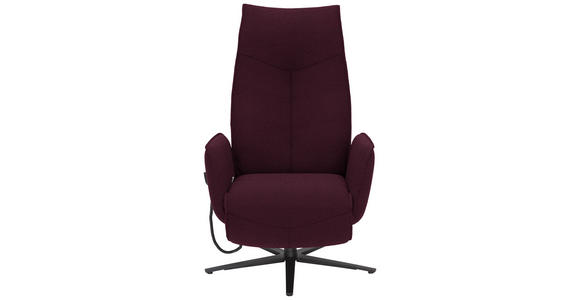 RELAXSESSEL in Textil Lila - Anthrazit/Lila, Design, Textil/Metall (71/114/84cm) - Johann Jakob