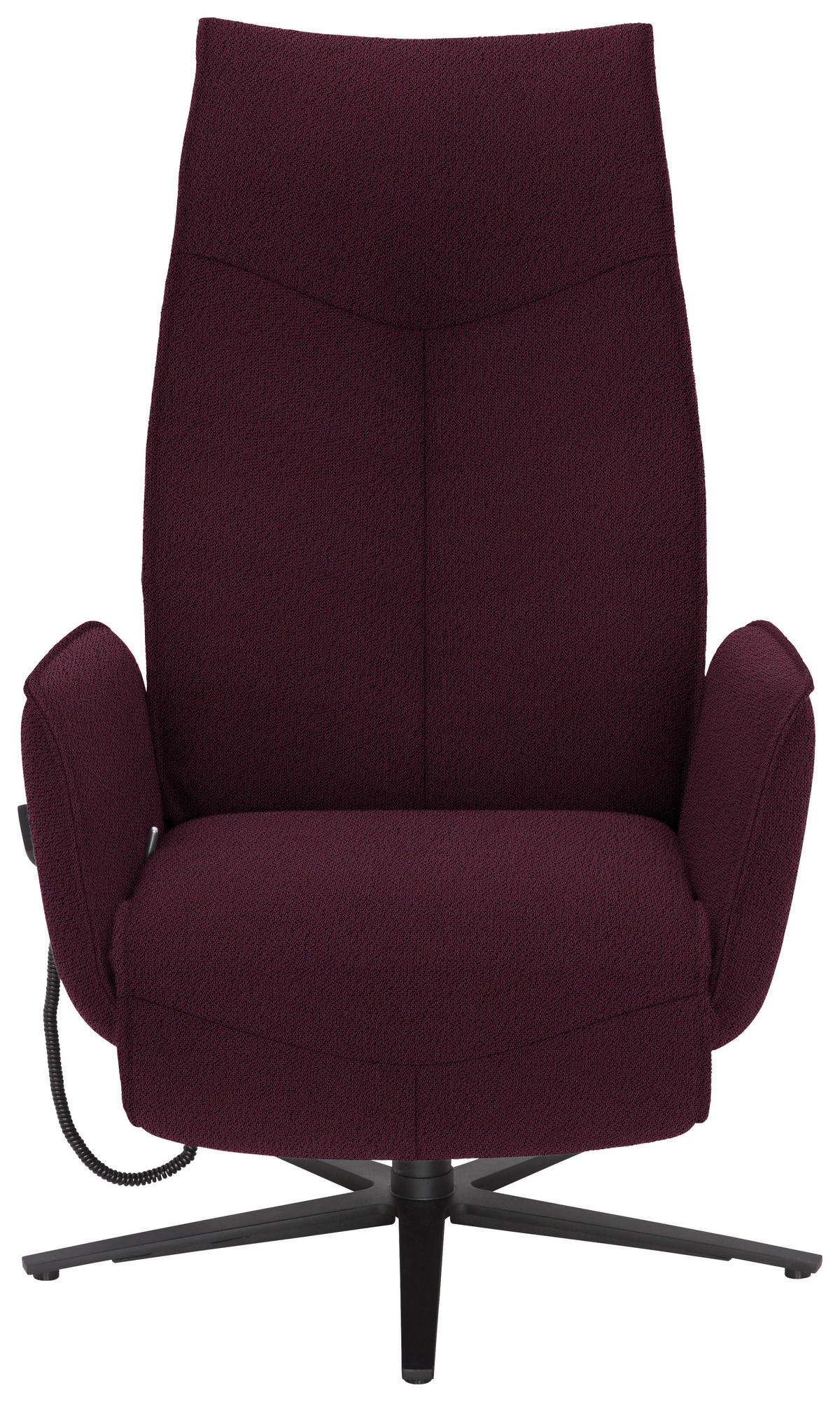 RELAXSESSEL in Textil Lila  - Anthrazit/Lila, Design, Textil/Metall (71/114/84cm) - Johann Jakob