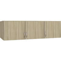 AUFSATZSCHRANK 136/39/54 cm   - Alufarben/Sonoma Eiche, Konventionell, Holzwerkstoff/Kunststoff (136/39/54cm) - Boxxx