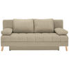 SCHLAFSOFA in Webstoff Beige  - Beige/Naturfarben, KONVENTIONELL, Holz/Textil (195/90/90cm) - Cantus