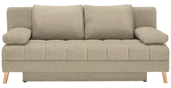 SCHLAFSOFA in Webstoff Beige  - Beige/Naturfarben, KONVENTIONELL, Holz/Textil (195/90/90cm) - Cantus