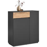 KOMMODE  in 90/105/42 cm  - Eichefarben/Graphitfarben, KONVENTIONELL, Holzwerkstoff (90/105/42cm) - Carryhome