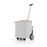 EINKAUFSTROLLEY Carrycruiser frame sky rose  - Roségold/Grau, Basics, Kunststoff/Textil (42/47,5/32cm) - Reisenthel