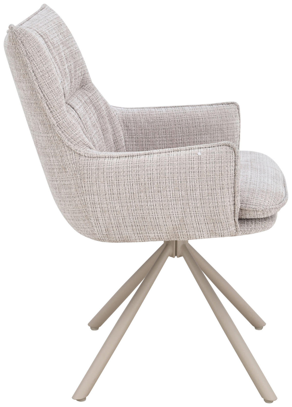 ARMLEHNSTUHL   Chenille  Beige  - Beige, MODERN, Holz/Textil (57/90/67cm) - Livetastic
