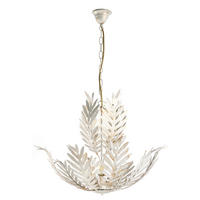 HÄNGELEUCHTE 55/105 cm  - Weiß, Natur, Metall (55/105cm)