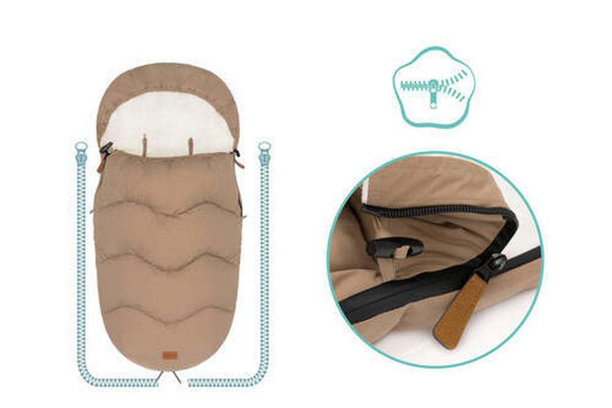FUßSACK Ogre  - Braun, Basics, Kunststoff/Textil (53/105cm)