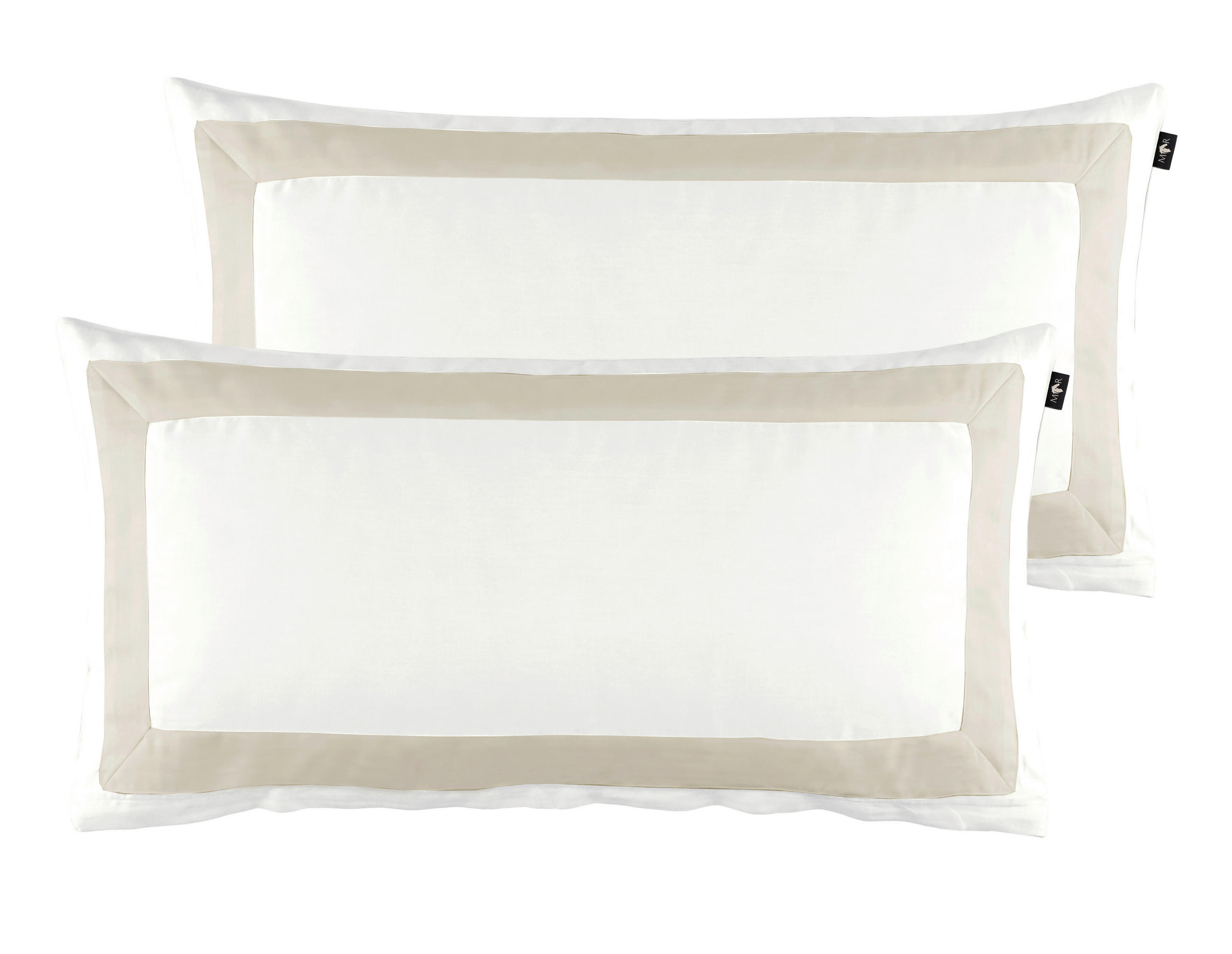 KISSENHÜLLEN-SET Marcel.Remus.Design - Son Vida weiß 40/80 cm  - Beige/Weiß, Design, Textil (40/80cm) - Marcel Remus