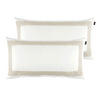 KISSENHÜLLEN-SET Marcel.Remus.Design - Son Vida weiß 40/80 cm  - Beige/Weiß, Design, Textil (40/80cm) - Marcel Remus