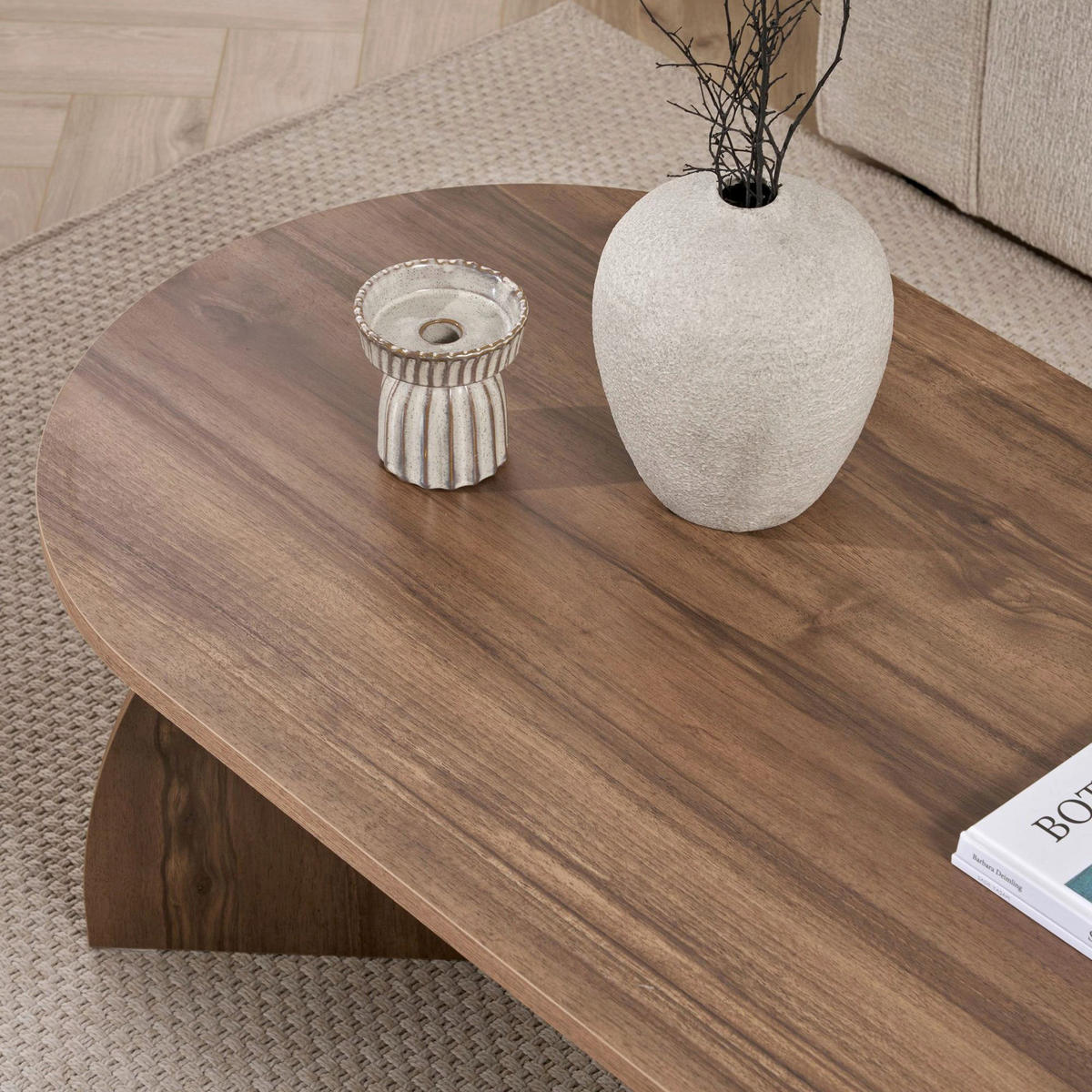 COUCHTISCH Walnussfarben  - Walnussfarben, MODERN, Holzwerkstoff (120/40/60cm) - MID.YOU