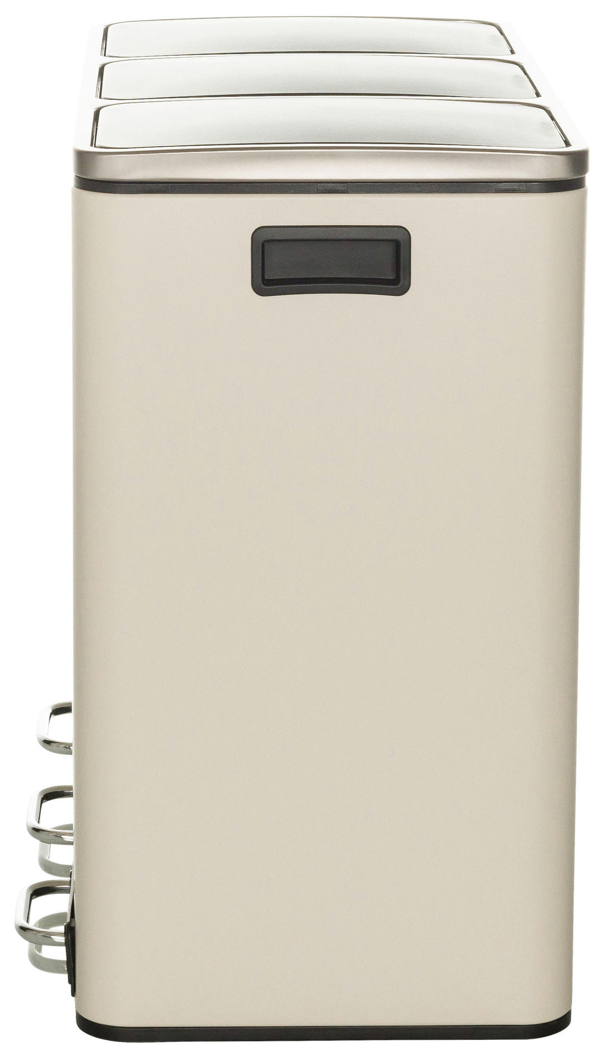 ABFALLSAMMLER 18 L  - Beige/Schwarz, Basics, Kunststoff/Metall (61/56/31,5cm) - MID.YOU