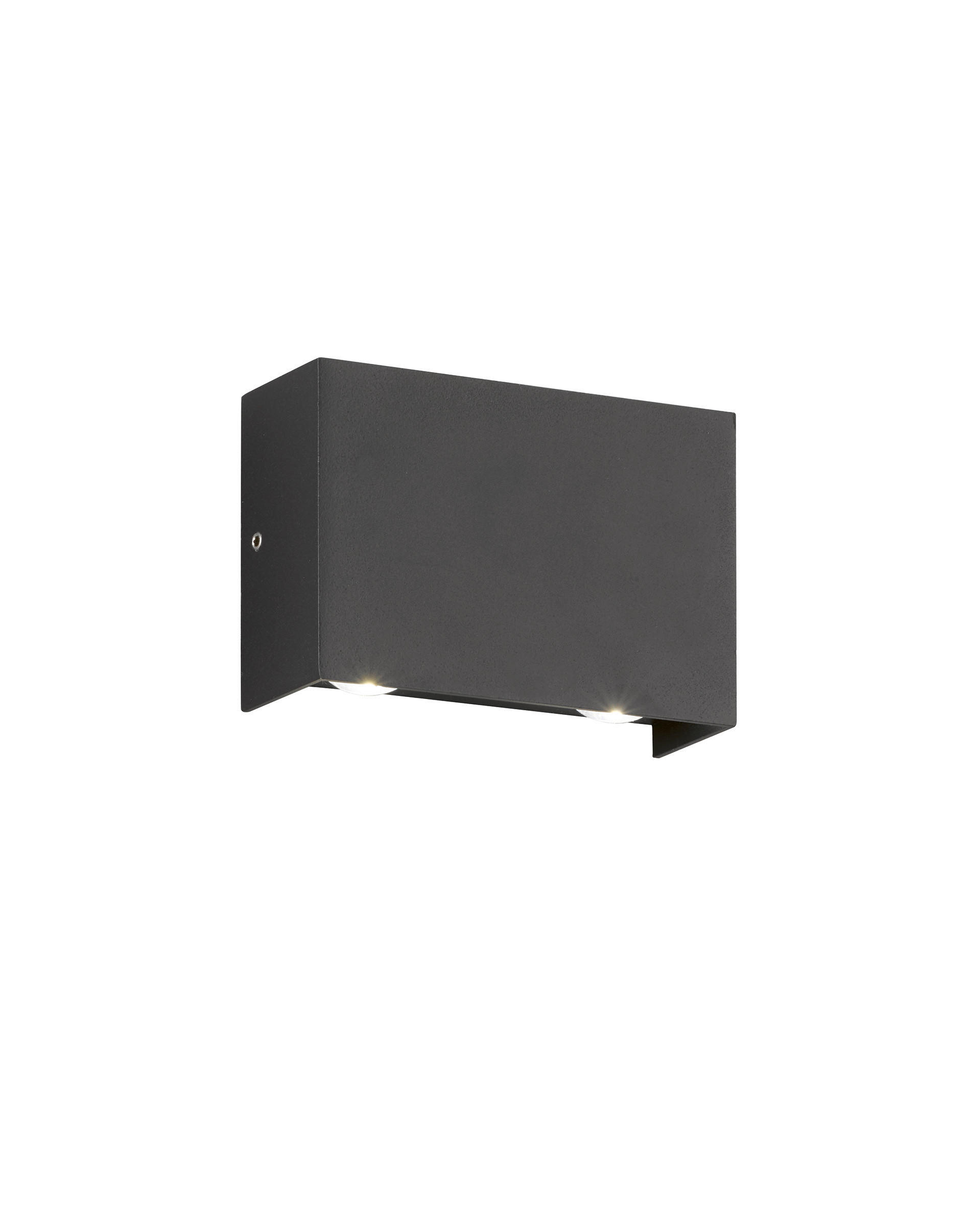 AUSSENWANDLEUCHTE - Schwarz, Basics, Glas/Metall (8,70/11,80cm) - Fischer & Honsel