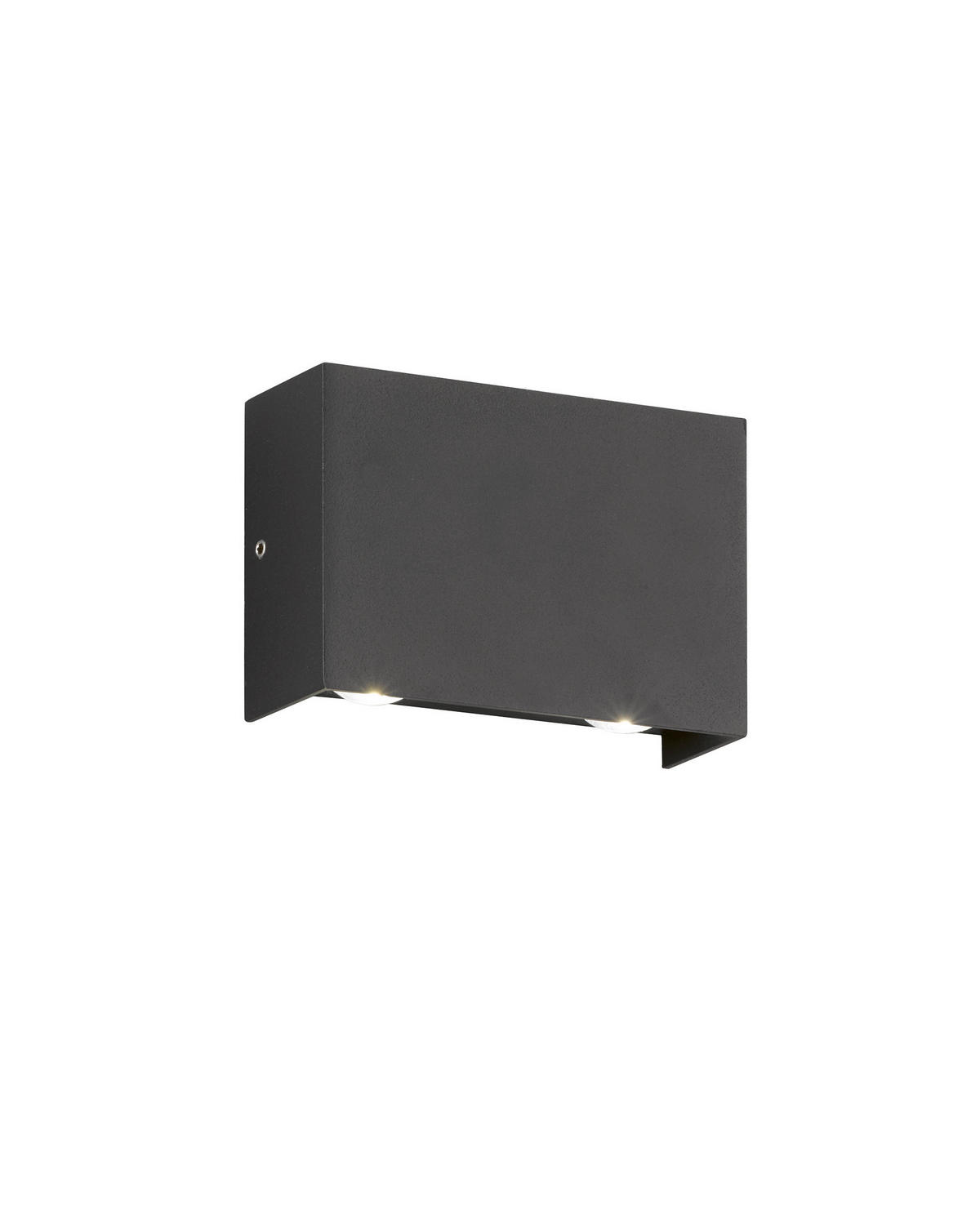 VÄGGLAMPA UTOMHUS - svart, Basics, metall/glas (8,70/11,80cm) - Fischer & Honsel