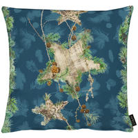 KISSENHÜLLE Winterwelt 49/49 cm  - Blau/Beige, KONVENTIONELL, Textil (49/49cm) - X-Mas