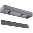 GARDEROBENPANEEL 2 Stück  in 92/11/24 cm  - Anthrazit, MODERN, Holzwerkstoff (92/11/24cm) - Hom`in