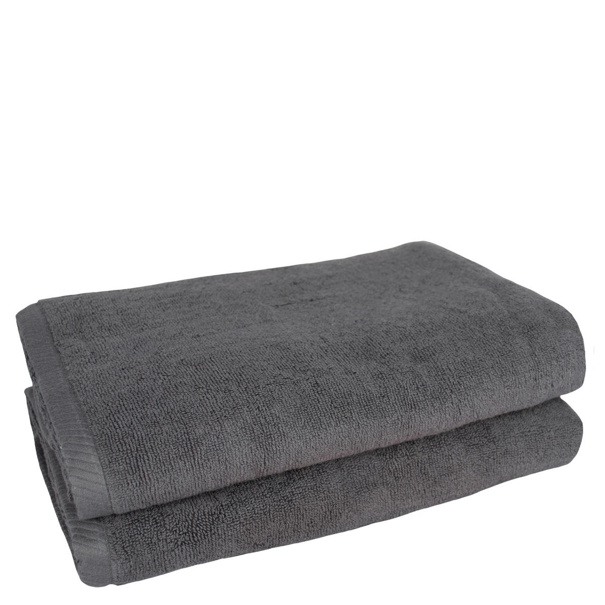 FROTTIERSET TIAGO Anthrazit 2-teilig  - Anthrazit, Basics, Textil - Zoeppritz