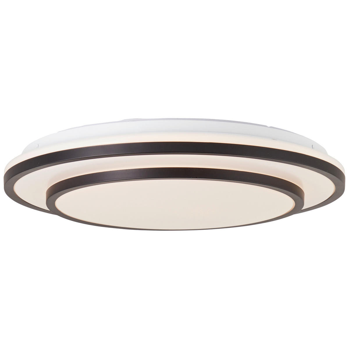 LED PLAFONJERA  - bela/crna, Osnovno, metal/plastika (38,5/8cm)