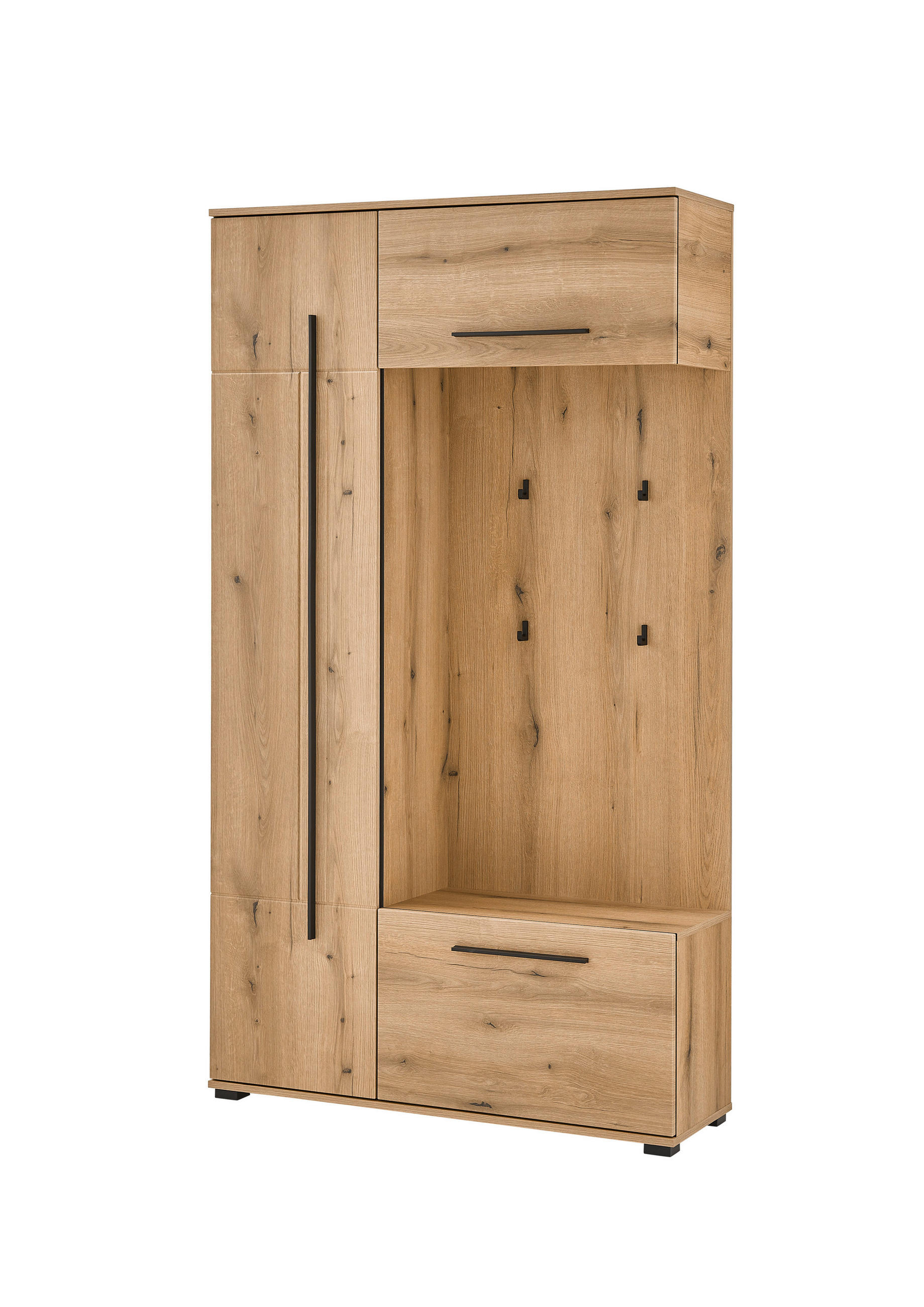 GARDEROBE  in 111/201/39 cm  - Eichefarben, MODERN, Holzwerkstoff (111/201/39cm) - MID.YOU