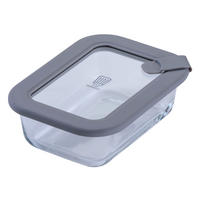 VORRATSDOSE Chefkoch 370 L  - Transparent/Hellgrau, Basics, Glas (370ml) - Chefkoch+Fackelmann