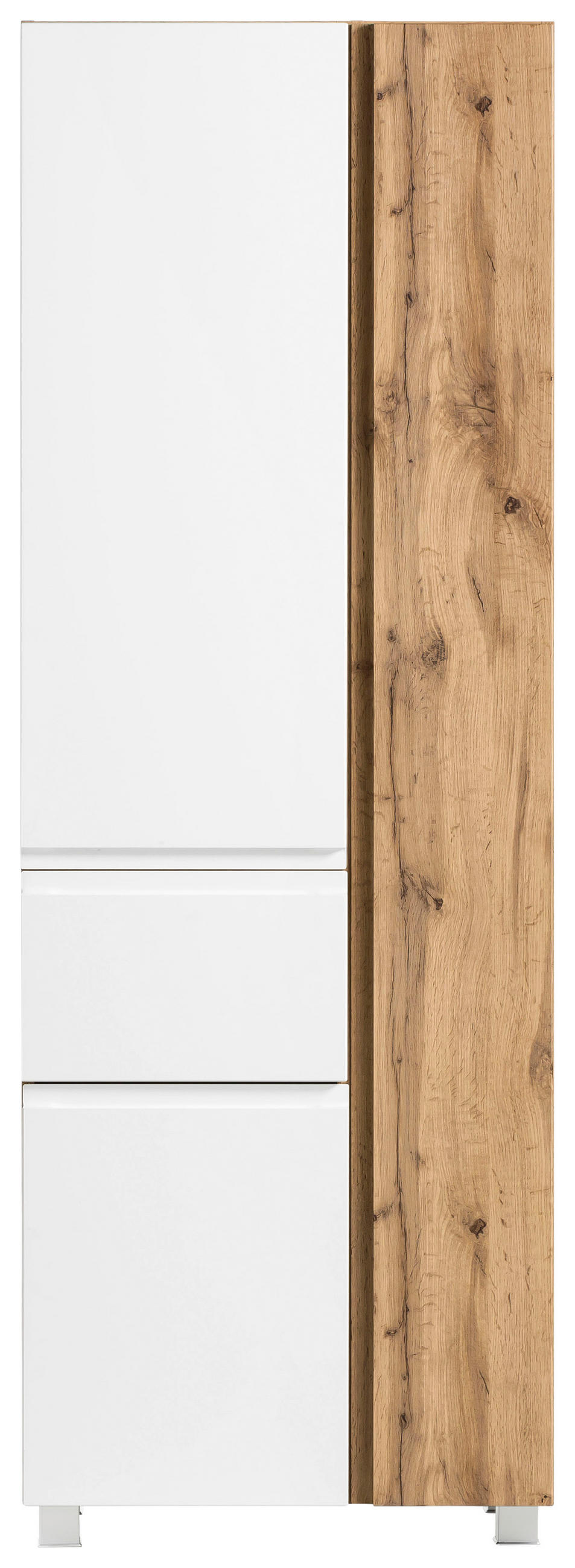 HOCHSCHRANK 65/180/35 cm  - Eiche Wotan/Weiß, MODERN, Holzwerkstoff (65/180/35cm) - Held