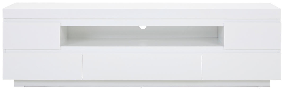 LOWBOARD  in 175/50/40 cm  - Weiß Hochglanz, Design, Holzwerkstoff (175/50/40cm) - Xora