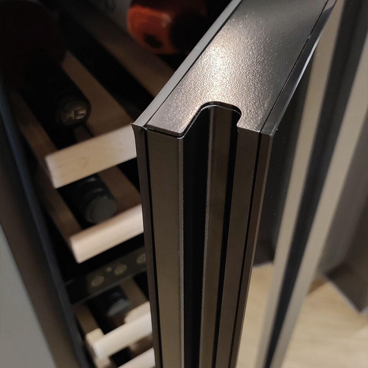 WEINKÜHLSCHRANK DAUF-17.58DBH  - Schwarz, Basics, Glas/Holz (29,5/82/57cm)