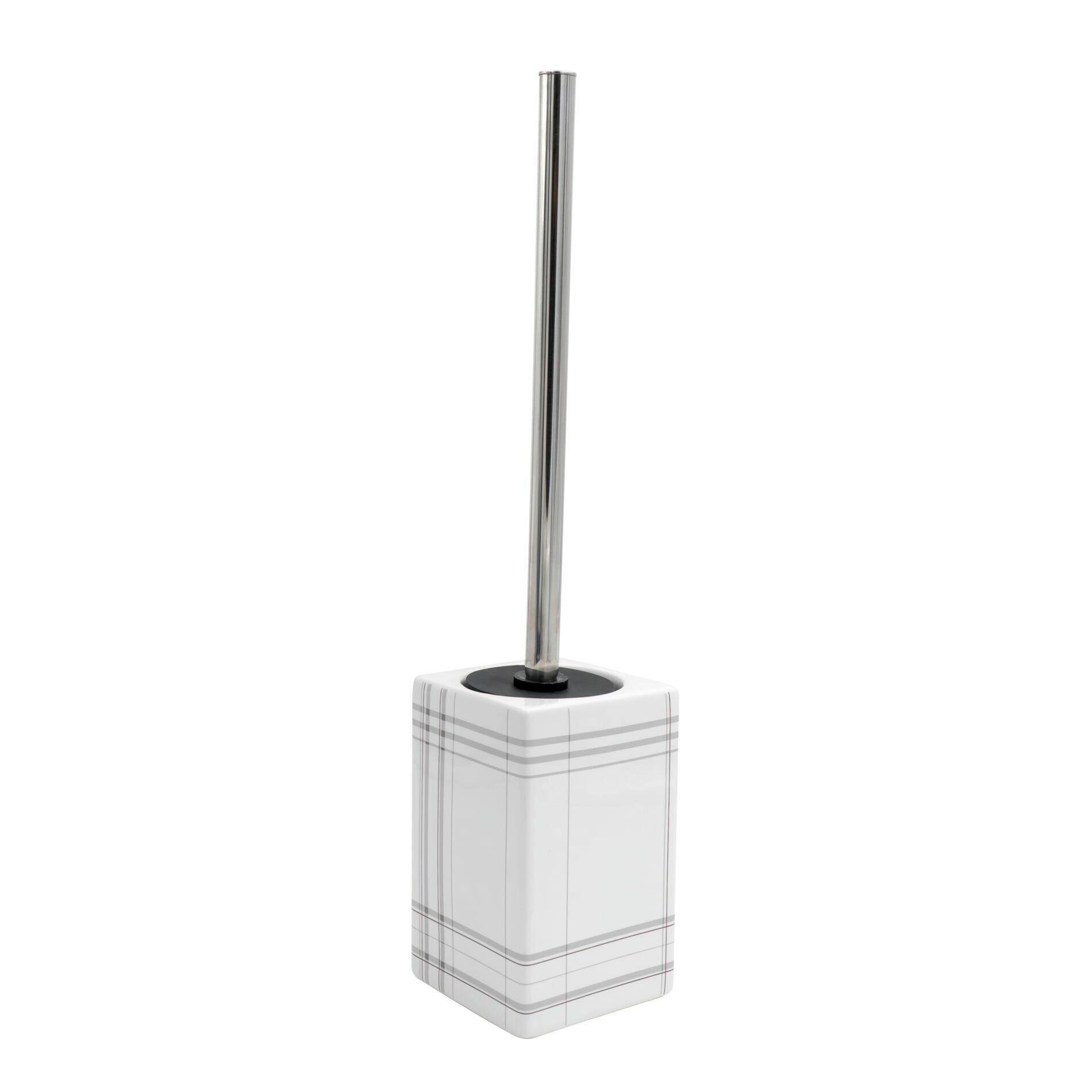 WC-BÜRSTENGARNITUR in Kunststoff  Kunststoff   - Chromfarben/Multicolor, Basics, Keramik/Kunststoff (9/38,5/9cm) - Sadena