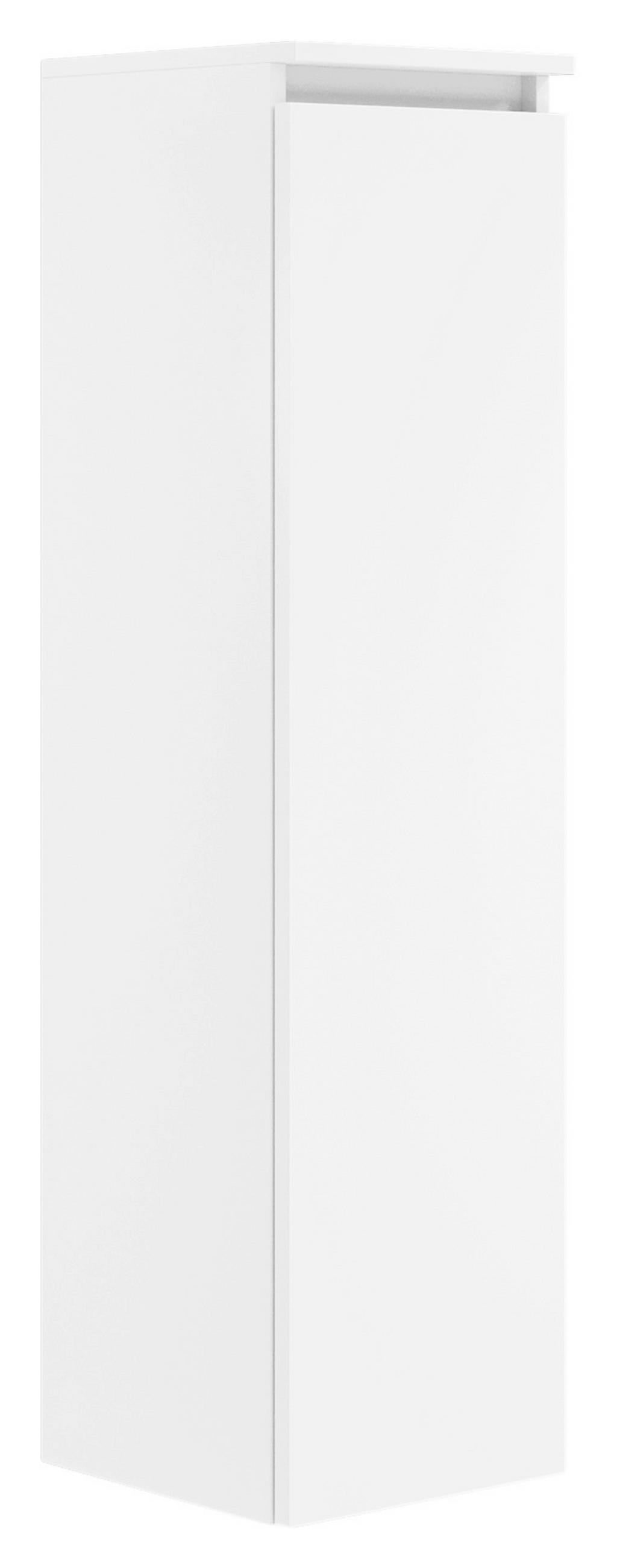 BADEZIMMER  in 122,4 cm  - Dunkelgrau/Weiß Hochglanz, KONVENTIONELL, Holzwerkstoff (122,4cm) - Puris
