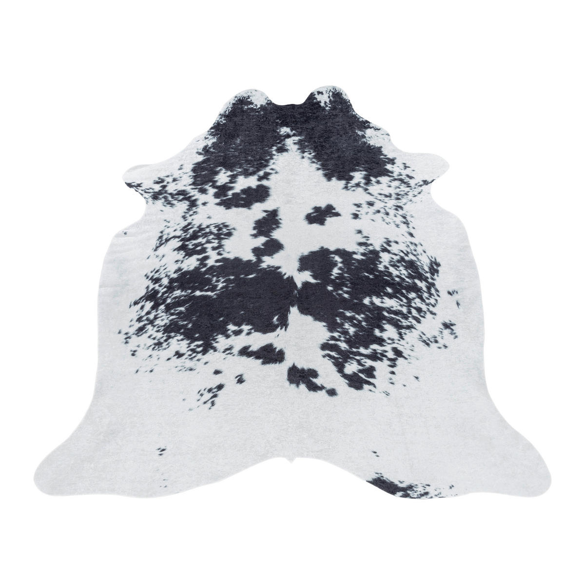 FELLTEPPICH 100/135 cm Etosha  - Schwarz/Weiß, Design, Leder/Textil (100/135cm) - Novel