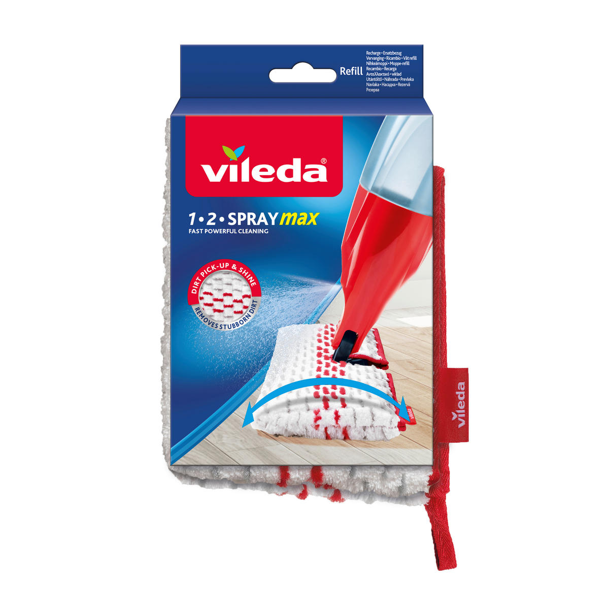 Refillmopp, Vileda Spraymax - vit, Basics, textil (2,5/15,6/24,0cm) - Best Price