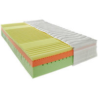 KALTSCHAUMMATRATZE 90/200 cm Höhe ca. 26,5 cm  - Creme/Weiß, Basics, Textil (90/200cm) - Physiosleep