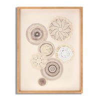 NÁSTENNÁ DEKORÁCIA 45/60/3.2 cm  - Basics, kompozitné drevo/textil (45/60/3.2cm)