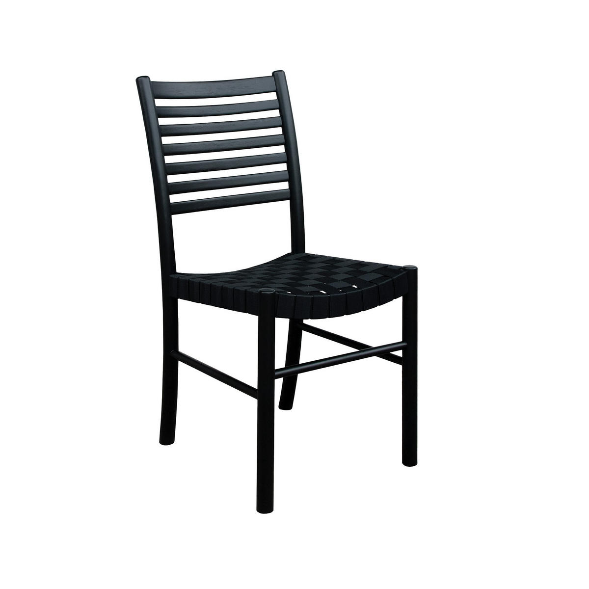 STOL  - svart, Modern, trä/textil (43/93/52cm) - Niels Andersson