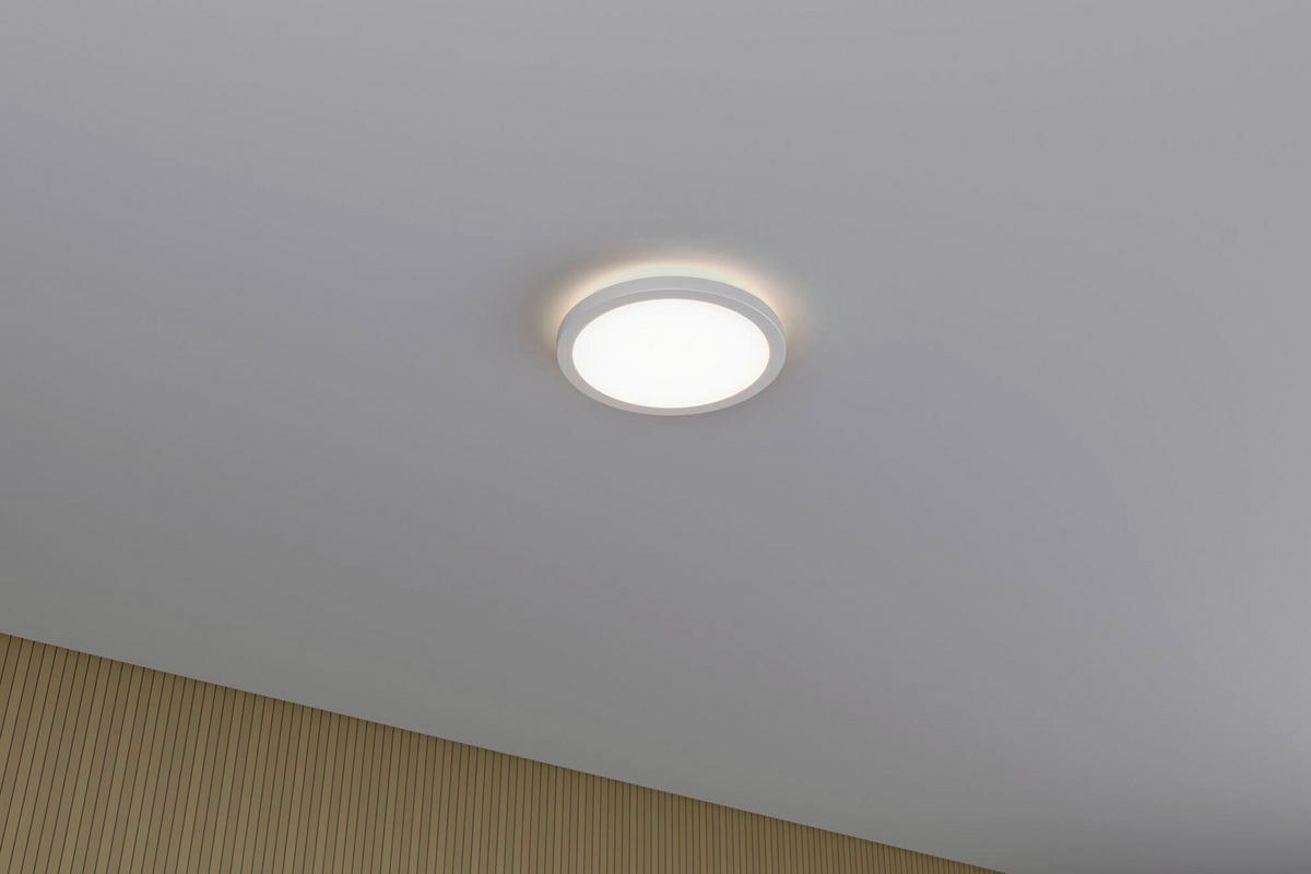 LED-DECKENLEUCHTE Atria Shine 19/3 cm   - Weiß, Basics, Kunststoff (19/3cm) - Paulmann