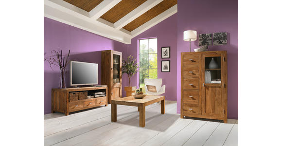 SIDEBOARD Inka  in 175/85/45 cm  - Messingfarben/Naturfarben, LIFESTYLE, Holz/Metall (175/85/45cm) - Landscape